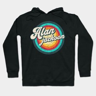 alan/ name in rainbow circle Hoodie